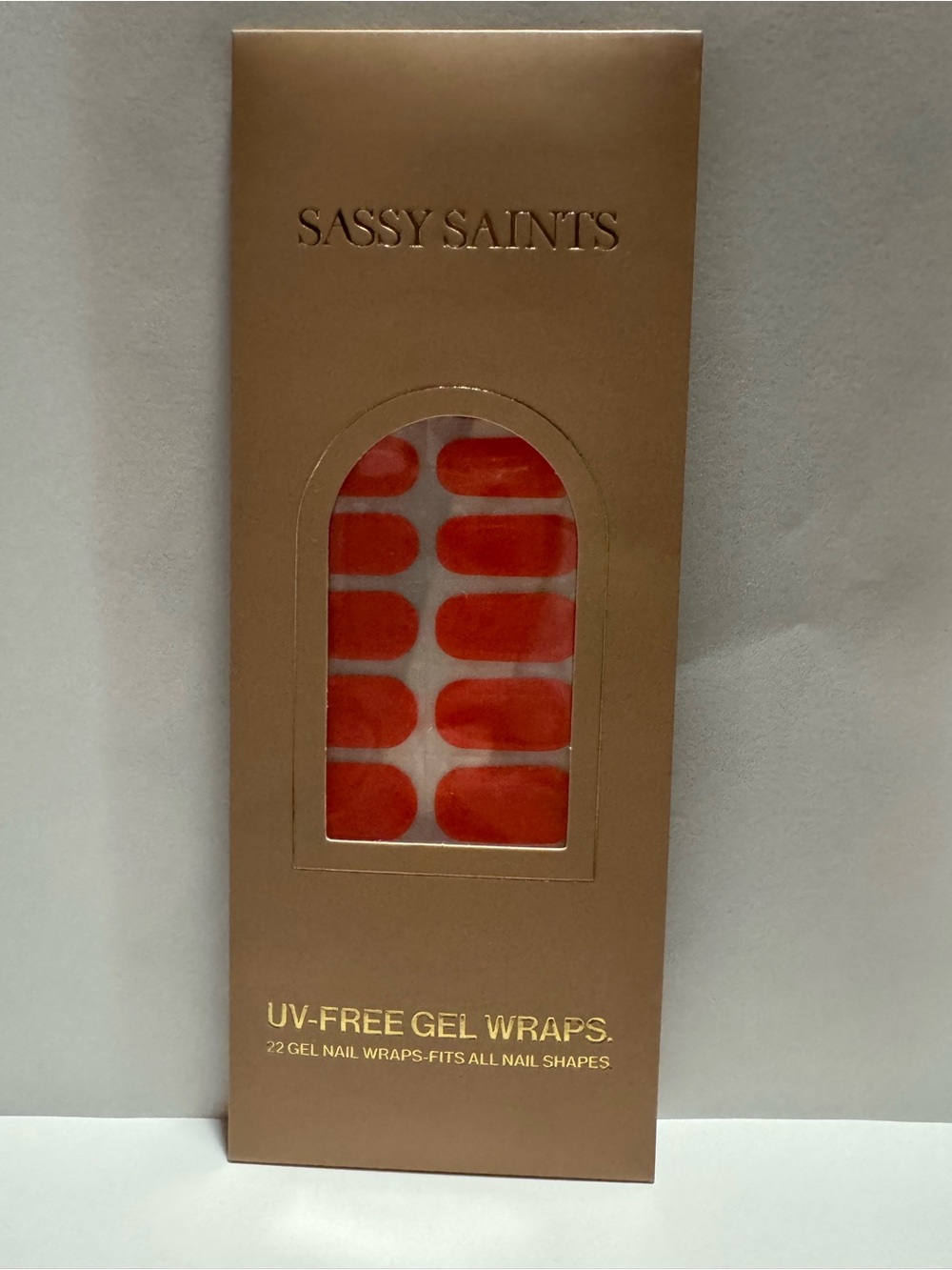 Sassy Saints-Gel Nail Wraps-Papaya Glow